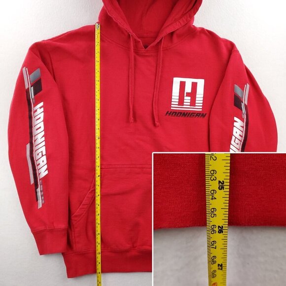 Hoonigan Hoodie Sweatshirt Pullover Racing Sleeve Graphics Men's Medium - Picture 6 of 14